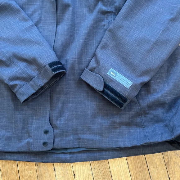 REI Co-Op Grey All Weather Lined Utility Jacket with detachable hood | XL - Picture 7 of 10